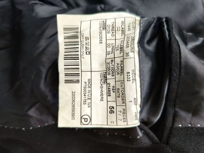 Cashmere Jacket coat blue XXL