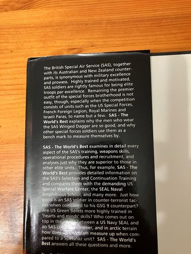 Military book: 'SAS The World's Best'