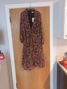 Savada Pandora Wrap Chain Dress.   S.46  - 16. . B.N.W.T