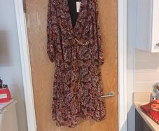 Savada Pandora Wrap Chain Dress.   S.46  - 16. . B.N.W.T