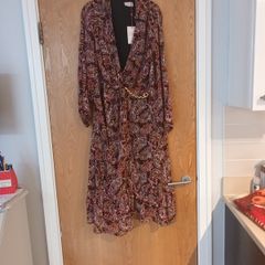 Savada Pandora Wrap Chain Dress.   S.46  - 16. . B.N.W.T
