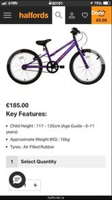 Apollo junior envy hybrid purple bike