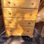 Set of 2 Wooden Finish Chest of Drawers Image 3