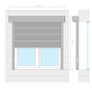 Roller Shutter Aluminium 160x150 cm White Image 7