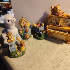 Collection Of 5 Vintage Children story Figurines.
