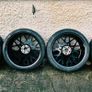 R20 5x120 BMW Style 813M staggered alloy wheels with tyres and tpms Image 4