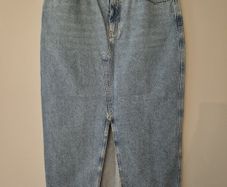 MANGO Denim Midi Skirt XL