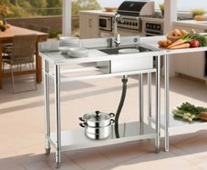 Stainless Steel Utility Sink Free Standing
