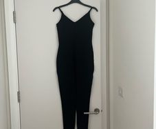 Penneys/Primark Black Strappy Jumpsuit - Size S