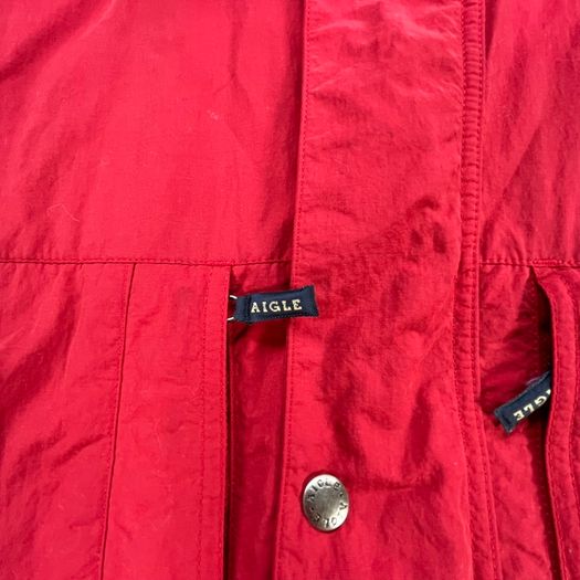 Aigle Gore-Tex Jacket 90s Retro Rain Waterproof Hiking Walking Red Mens M