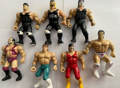 Mannix bootleg wrestling action figures