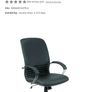 Green leather office chair Image 8