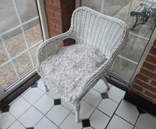 wicker chair patio , sunroom, dressing room