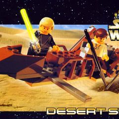 Lego Star Wars 7104: Desert Skiff (2000) 100% Complete (NO BOX)