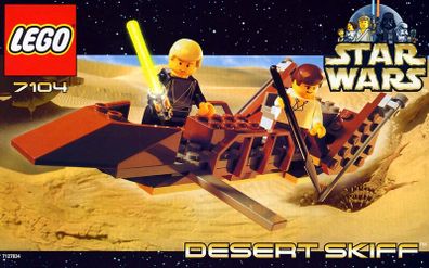Lego Star Wars 7104: Desert Skiff (2000) 100% Complete (NO BOX)
