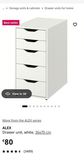 Ikea Alex Unit