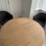 Extendable Round/Oval Oak Dining Table & 4 Chairs Image 6