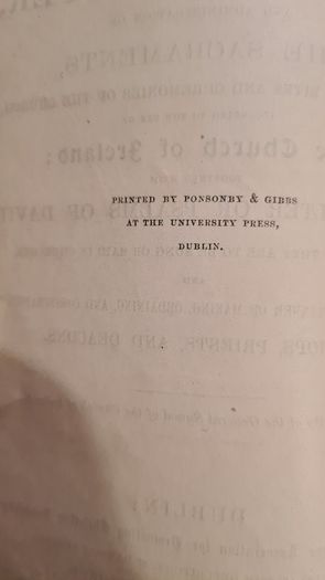 The Common Book Of Prayer. The Church Of Ireland Dublin Hardback.