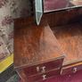 Vintage Burr Walnut Dressing Table with Tri-Fold Mirror Image 3