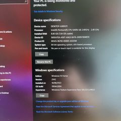Asus all-in-one desktop 21'5" LED PC Intel Gold processor & 512GB HD