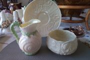 Belleek Sugar &amp; Creamer