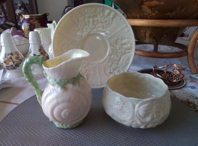 Belleek Sugar & Creamer