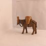 olive wood vintage/ antique donkey hand carved  figurine Great gift present hand made Image 5