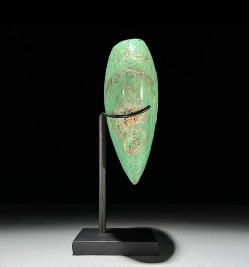 Natural Green Smithsonite Heart Shaped Stone - Mineral