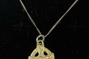 Celtic Sterling silver cross on 925 silver chain