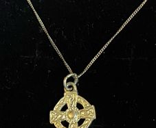 Celtic Sterling silver cross on 925 silver chain