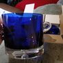 Block Crystal Blue, vase and 4 small ones Image 2