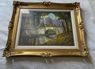 Oil on canvas painting signrd and dated 1988 by Tom MCASSEY is an artist born in the 20th century.