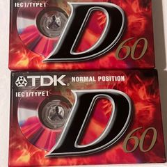 TDK D 60 Cassette tapes x 2 new sealed