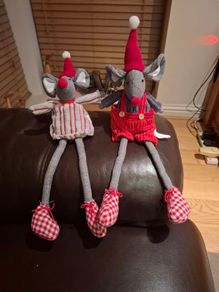 Two christmas mice