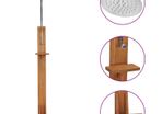 Garden Shower 75x75x210 cm Solid Teak Wood