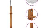 Garden Shower 75x75x210 cm Solid Teak Wood