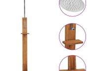main image for ad Garden Shower 75x75x210 cm Solid Teak Wood