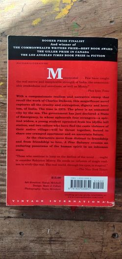 A Fine Balance [1st Vintage International edition] - Rohinton Mistry