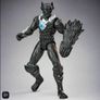 Marvel Avengers Mech Strike Monster Hunters Black Panther 15cm Figure with Accessory Image 7
