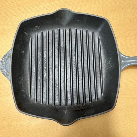 Le Creuset Signature Griddle Skillet Frying Pan 26 Grey Cast Iron