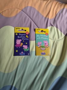 Yoto cards Peppa's bedtime & At home with Peppa