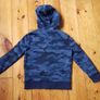Age 6-7 GAP Navy Camo Hoodie Image 4