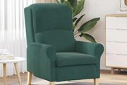Armchair Dark Green Velvet