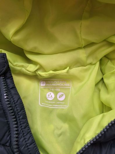 Green mountain warehouse padded waterproof jacket 7-8yrs