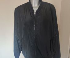 Atmosphere black ladies bomber jacket  size UK18/20 EU46/48 Postage included