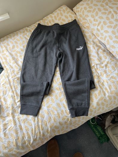 Men's Puma Joggers Grey Large