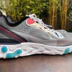 Nike React Element 87 Dark Grey Photo Blue AQ1090-003 size 10.5
