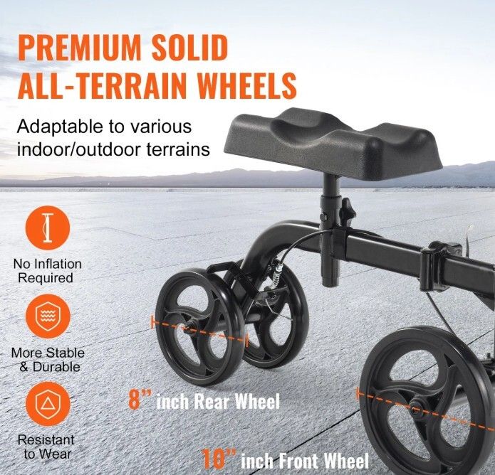 Folding Knee Scooter for Foot and Ankle Injury Recovery