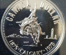Silver Dollar Canadian 1975 Proof Coin Set