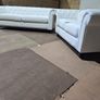 Hampton White 3+2 Chesterfield Fabric Sofa Set Image 8